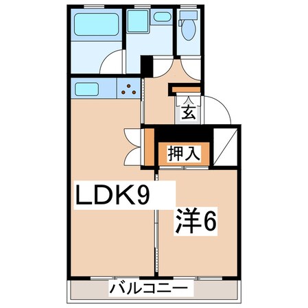 郡山富田駅 徒歩31分 1階の物件間取画像